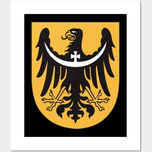 Black Heraldic Eagle Posters and Art